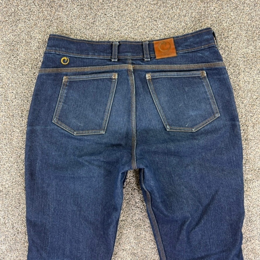 Origin USA Maine Made Dark Wash Straight Leg Fit Indigo Wash Denim Jeans Mens 34 - Picture 5 of 13